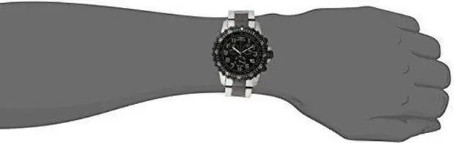 Alt view image 7 of 13 - Men's Invicta II 1326 Chronograph Black Dial Two Tone Watch