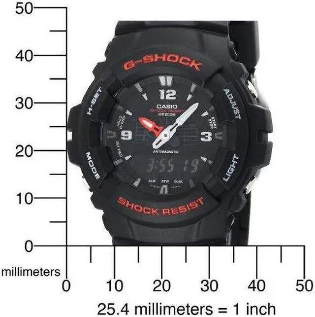 Alt view image 10 of 20 - CASIO G100-1BV G Shock Analog Digital Watch