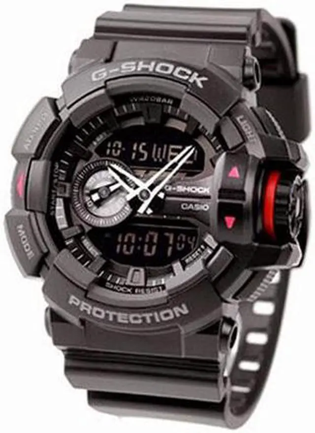 Alt view image 2 of 6 - Casio Men's G-Shock GA400-1B Black Resin Quartz Watch