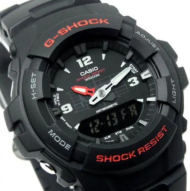Alt view image 9 of 20 - CASIO G100-1BV G Shock Analog Digital Watch