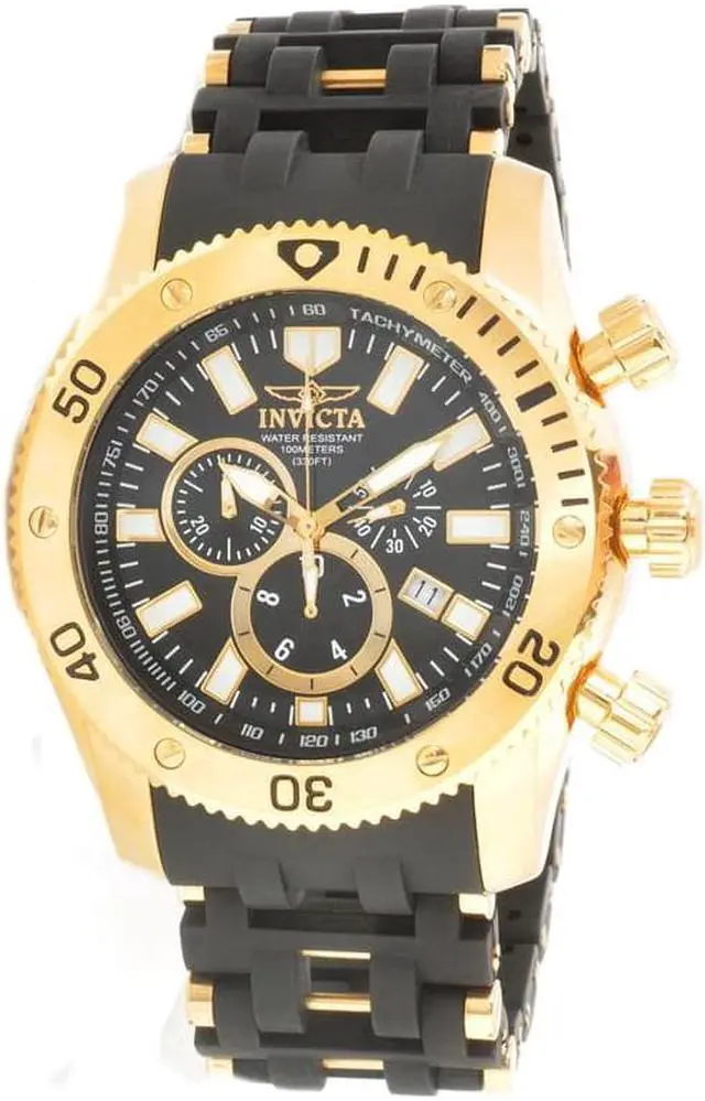 Alt view image 13 of 20 - Invicta  Sea Spider 0140  Stainless Steel, Polyurethane Chronograph  Watch