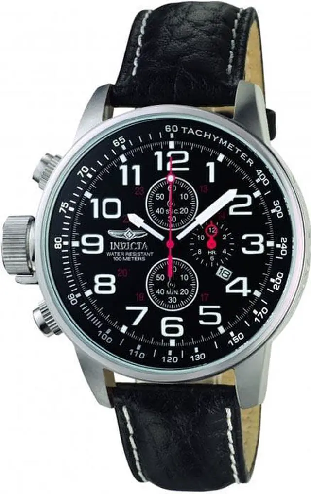Alt view image 13 of 19 - Invicta  I-Force 2770  Leather Chronograph  Watch