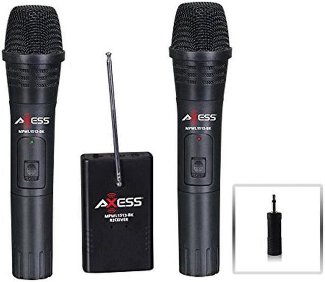 AXESS Wireless Handheld Microphone MPWL1513 BK Newegg