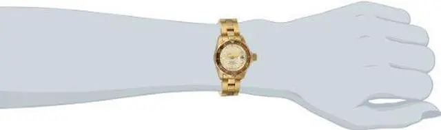 Main image of Women's Pro Diver 18K Gold Plated SS Champagne Dial