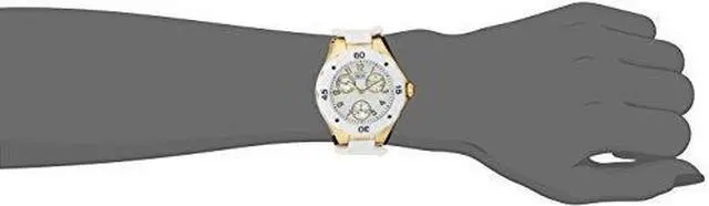 Alt view image 11 of 17 - Invicta 18796 Women's Chronograph White Polyurethane Flame Fusion Watch