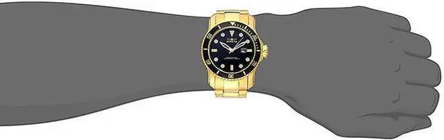 Alt view image 7 of 13 - Invicta Men's 15351 Pro Diver Quartz 3 Hand Black Dial Watch