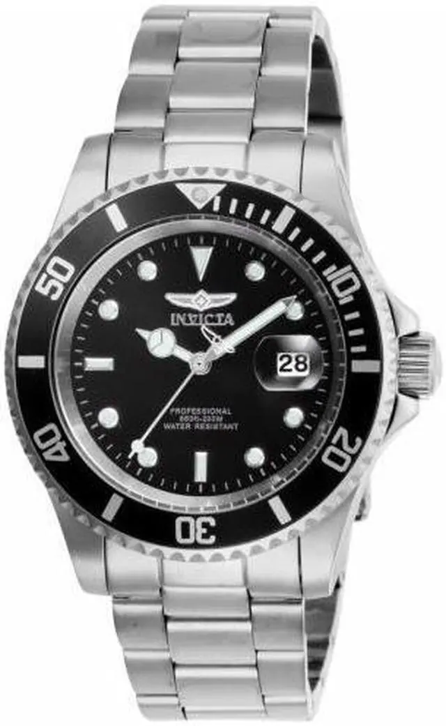 Alt view image 3 of 7 - Invicta Men's 26970 Pro Diver Quartz 3 Hand Black Dial Watch