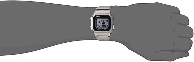 Alt view image 3 of 18 - Men's Casio Vintage Classic Metal Band Alarm Chronograph Watch B650WD-1A