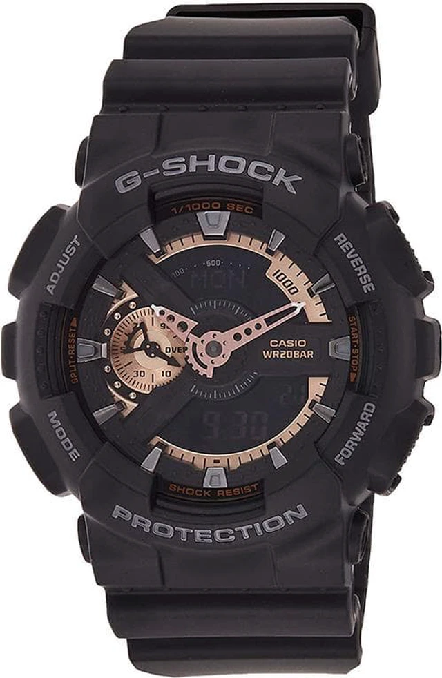 Alt view image 16 of 18 - Casio G Shock Black / Rose Dial Men's Watch - GA110RG-1A