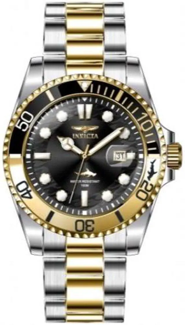 Alt view image 4 of 9 - Invicta Men's 30944 Pro Diver Quartz 3 Hand Black Dial Watch