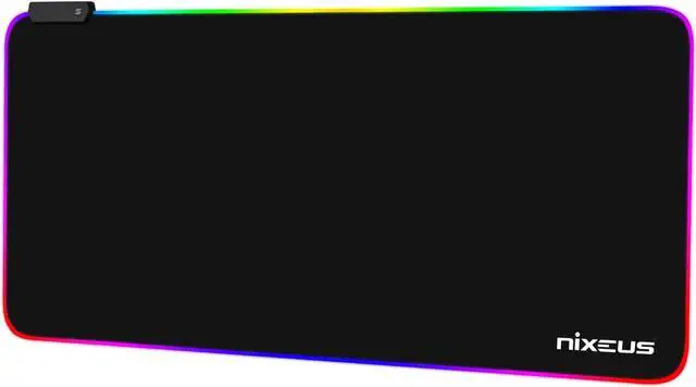 Alt view image 3 of 5 - Nixeus Type-X RGB Gaming Mouse Pad