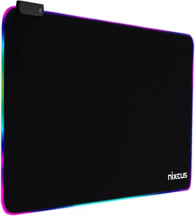 Alt view image 4 of 5 - Nixeus Type-X RGB Gaming Mouse Pad