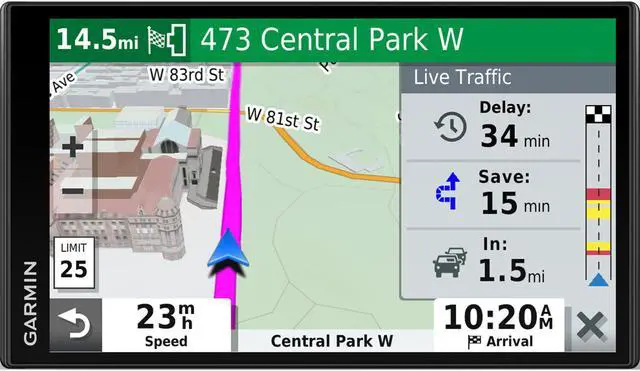 Alt view image 10 of 20 - Garmin DriveSmart 65 Automobile Portable GPS Navigator - Portable, Mountable