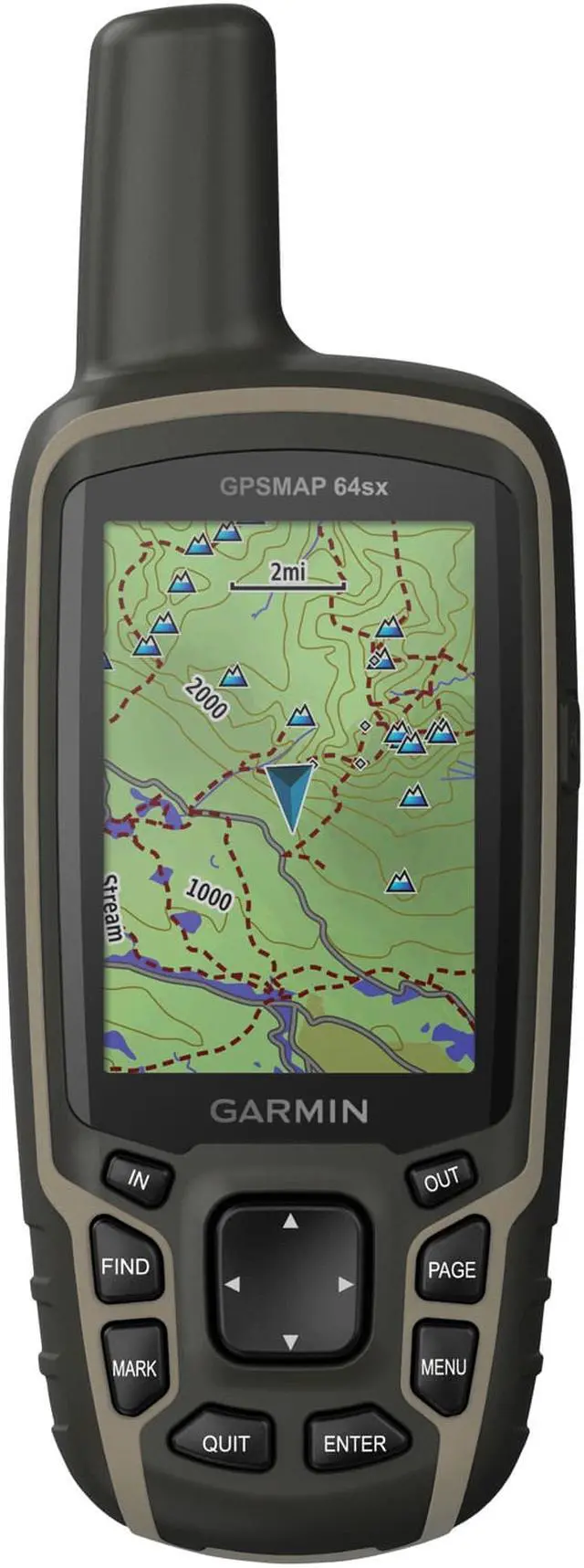 Alt view image 5 of 17 - Garmin GPSMAP 64sx Handheld GPS Navigator Handheld Mountable 0100225810