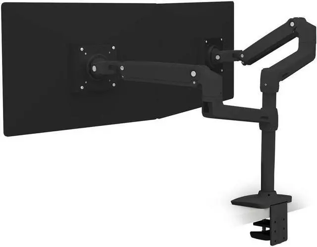 Alt view image 3 of 6 - Ergotron LX Dual 45-492-224 LCD Up to 24" Screen Adjustable Desk Mounting Kit