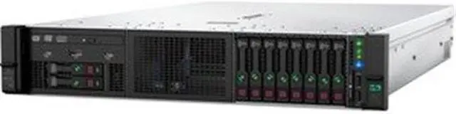 Main image of HPE ProLiant DL380 Gen10 Server with One Intel Xeon Silver 4215R Processor, 32 GB Dual Rank Memory, 8 Small Form Factor Drive Bays, One HPE Ethernet 10Gb 2-port 562FLR-SFP+ Adapter