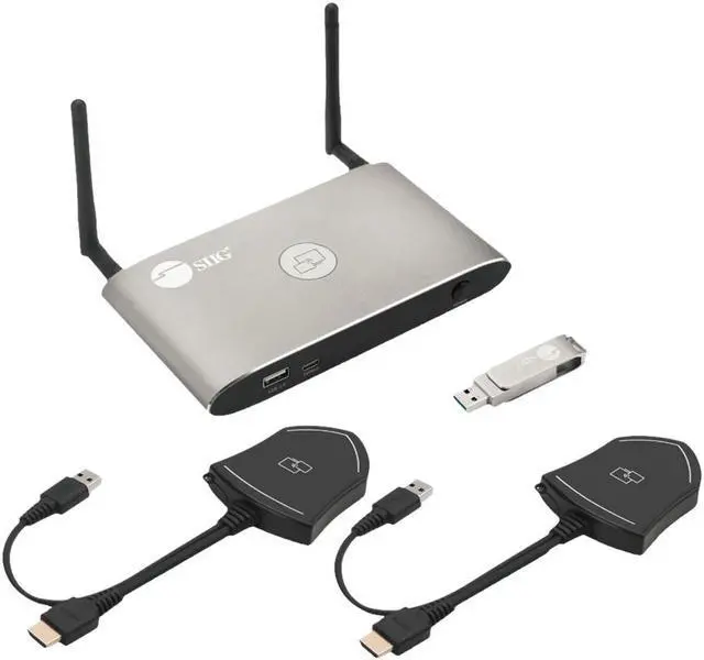 Main image of SIIG AC CEH26611S1 Dual View Wireless Media Presentation Kit White Box