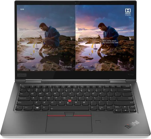 Alt view image 12 of 12 - Lenovo ThinkPad X1 Yoga Gen 5 20UB003QUS 14" Touchscreen 2 in 1 Notebook - 4K UHD - 3840 x 2160 - Intel Core i7 (10th Gen) i7-10610U Quad-core (4 Core) 1.80 GHz - 16 GB RAM - 1 TB SSD - Iron Gray