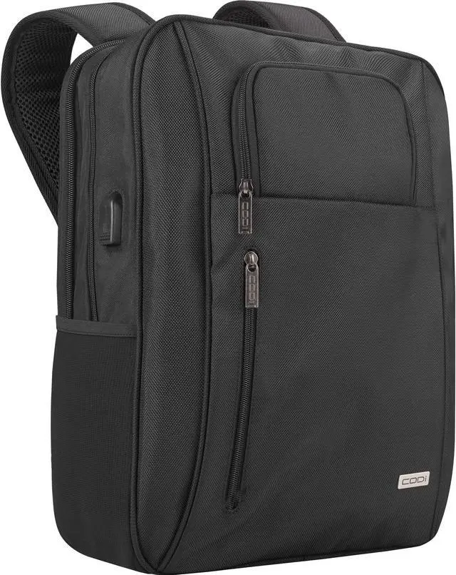 Alt view image 2 of 11 - CODi Magna 17.3" Exterior USB Port Backpack Black MAG702-4