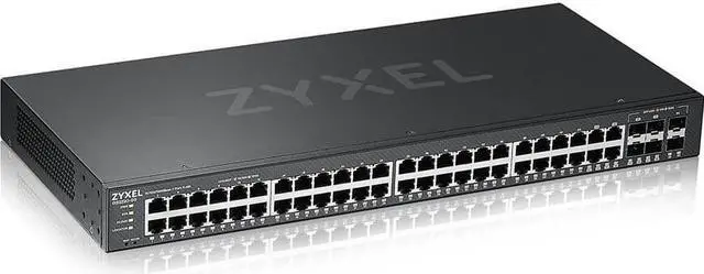Alt view image 2 of 20 - Zyxel GS2220-50 44-Port Gigabit Ethernet Layer 2 Managed Switch