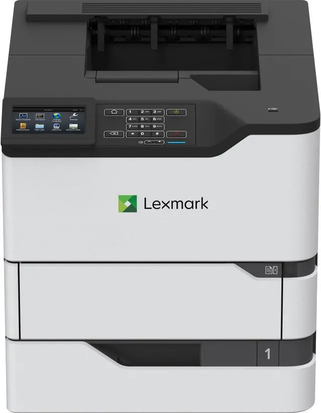 Alt view image 3 of 7 - Lexmark MS820e MS826de Laser Printer - Monochrome - 1200 x 1200 dpi Print - Plain Paper Print - Desktop