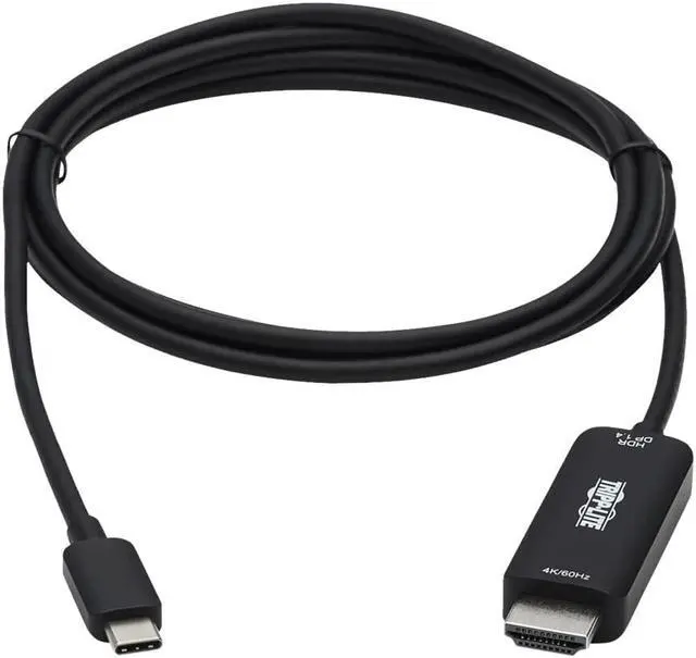 Alt view image 2 of 10 - Tripp Lite U444-006-Hdr4be Usb-C To Hdmi Adapter Cable M/M Black 6 Ft.