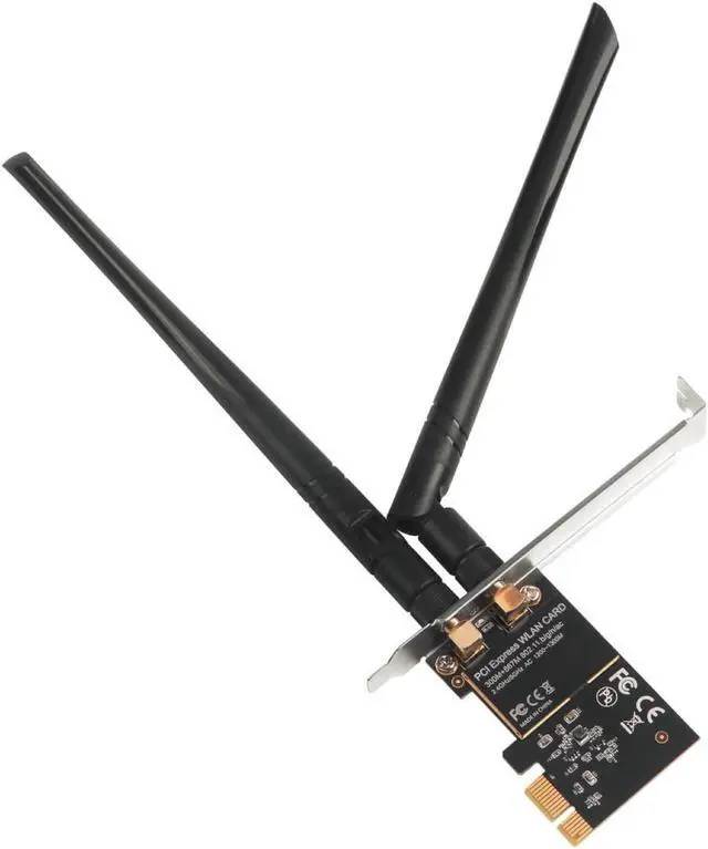 Alt view image 8 of 8 - SIIG Wireless 2T2R Dual Band WiFi Ethernet PCIe Card AC1200 LB-WR0011-S1