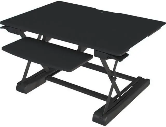 Alt view image 3 of 5 - AMRCT100 Sit-Stand Integrated Desk Workstation. Includes Grommet hole to support Grommet mounts and Keyboard tray.