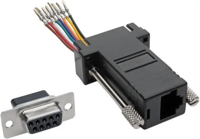 Alt view image 11 of 15 - Tripp Lite DB9 to RJ45 Modular Serial Adapter (F/F), RS-232, RS-422, RS-485 (P440-89FF)