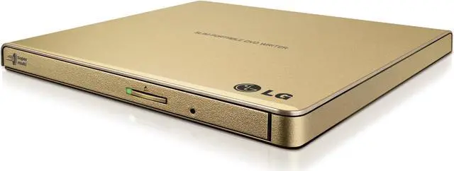 Alt view image 4 of 15 - LG External CD / DVD Rewriter With M-Disc Mac & Surface Support (Gold) - Model GP65NG60
