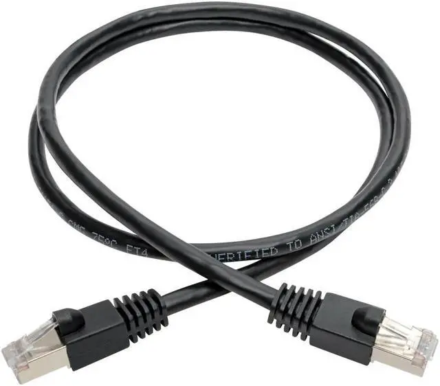 Main image of Tripp Lite Cat.6a STP Patch Network Cable - 2 ft Category 6a Network Cable for Network Device, Switch, Hub, Patch Panel, Router, Modem, VoIP Device, Surveillance Camera, Server, PoE-enabled Device - F
