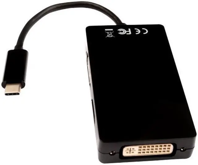 Alt view image 3 of 12 - BLK USBC TO VGA DVI HDMI ADAPT