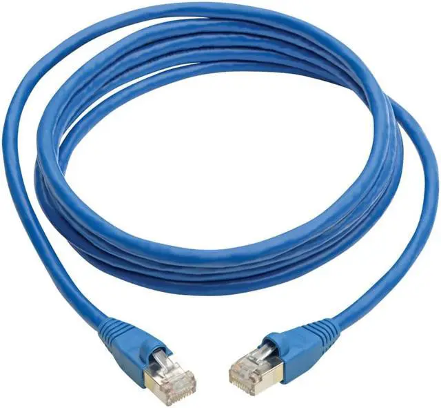 Alt view image 5 of 10 - Tripp Lite 12ft Cat6a Snagless Shielded STP PoE Ethernet Cable Blue N262012BL