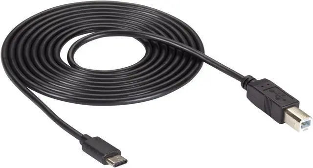 Alt view image 2 of 5 - Blackbox 6.5ft USB 3.1 Type C Male USB 2.0 Type B Male Cable