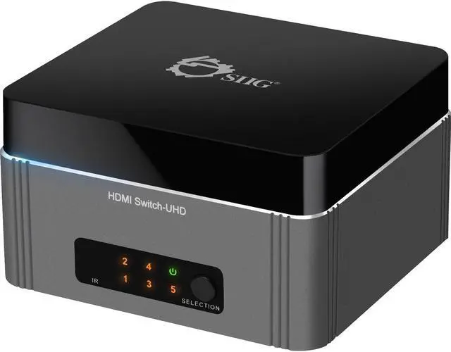 Alt view image 13 of 20 - SIIG CE-H22S11-S1 Share One Uhd 4K Hdmi Display Between Five Uhd 4K Hdmi Sources With Ir Remote Co