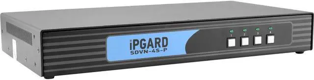 Alt view image 3 of 3 - BLACK BOX SS4P-SH-DVI-UCAC SECURE KVM SWITCH, NIAP 3.0 CERTIFIED - 4-PORT, SINGLE-MONITOR, DVI-I, PS2, USB,