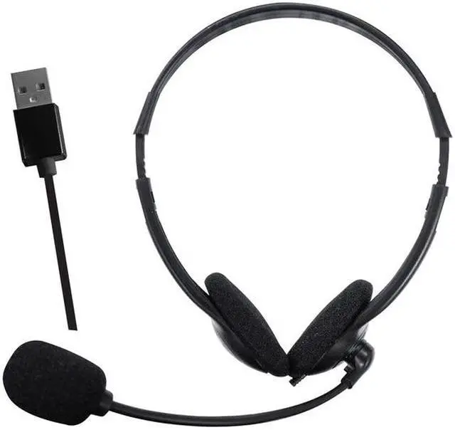Alt view image 4 of 7 - Maxell HP-BM6 USB Headset with Boom Mic and Volume Control