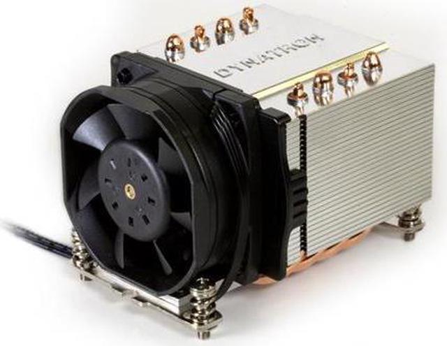 Alt view image 7 of 9 - Dynatron A24 AMD Socket AM4 Aluminum Stacked Fin with Heat Pipes and PWM Fan for 2U