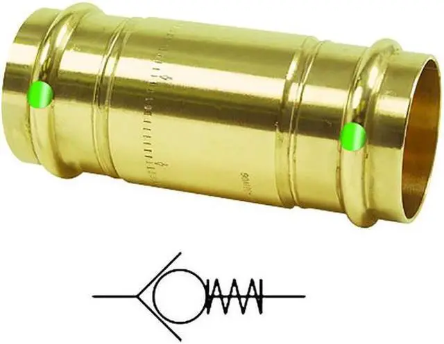 Alt view image 5 of 6 - VIEGA 79035 1/2" X 1/2" Press Low Lead Bronze Spring Check Valve