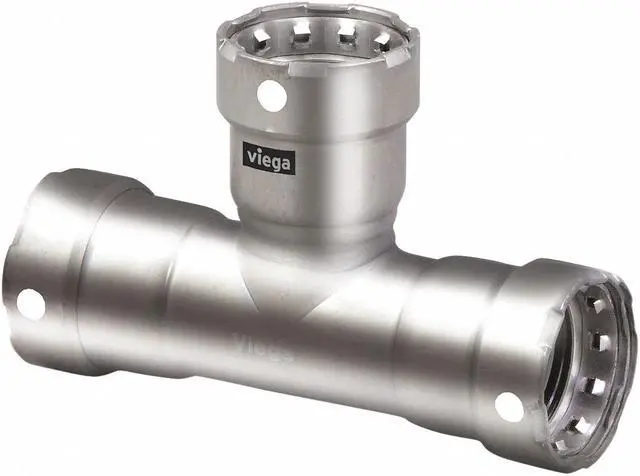 Alt view image 4 of 10 - VIEGA 95110 Viega MegaPress tee, 3/4" x 3/4" x 3/4"