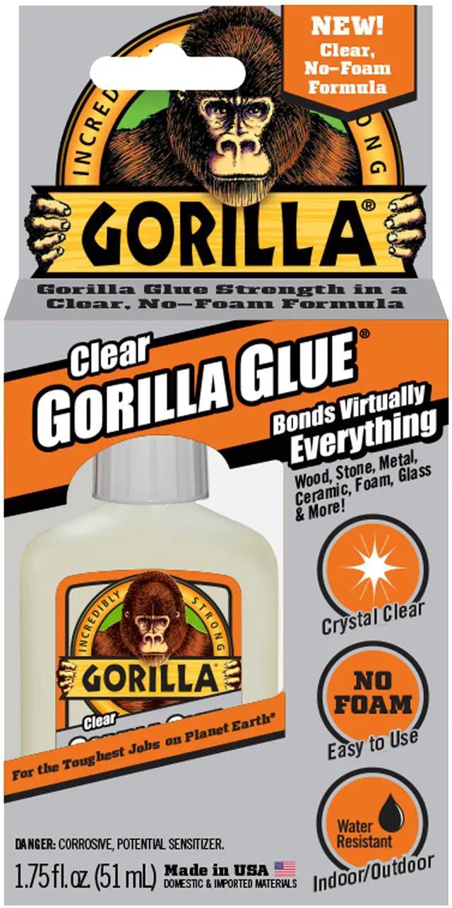 Alt view image 6 of 14 - GORILLA GLUE 4500102 Spray Adhesive, Clear, 24 hr Full Cure, 14 oz, Aerosol Can
