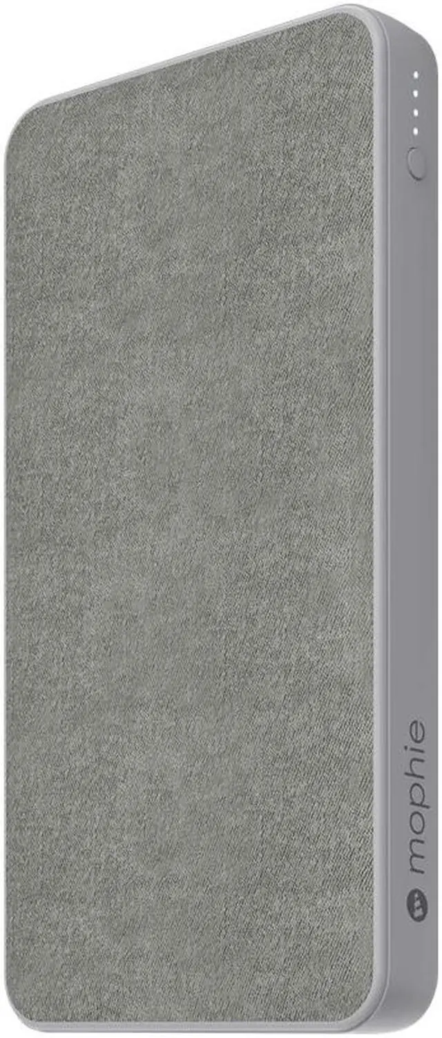 Alt view image 4 of 5 - Mophie Powerstation (Fabric) Space Gray 10000 mAh Universal Portable Battery with a USB-C and USB-A Port for Smartphones, Tablets, USB Devices 401102948