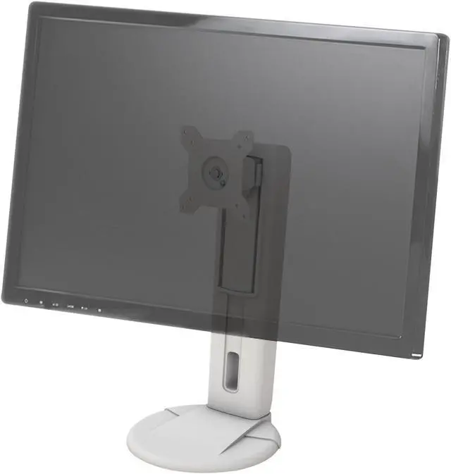 Alt view image 4 of 13 - Amer Height Adjustable Monitor Stand. Supports 24" monitors weighing up to 17.5 lbs.