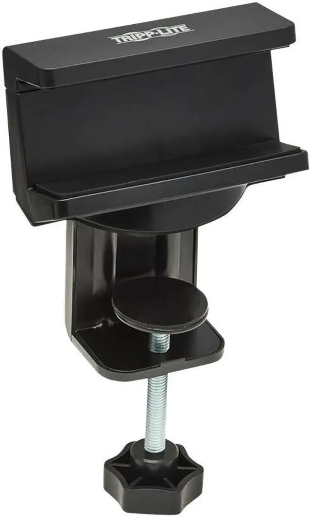 Alt view image 2 of 6 - Tripp Lite Clamp-On 1.6-2.4" Wide Power Strip Holder Mount Black CLAMPUSBLK