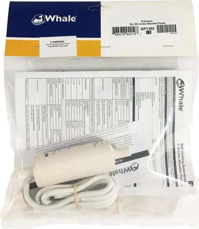 Alt view image 2 of 6 - WHALE INLINE ELECTRIC GALLEY PUMP 13LPM 12V