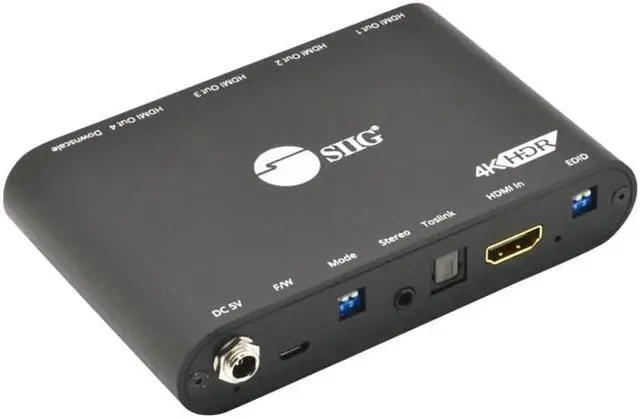 Alt view image 2 of 9 - SIIG 1x4 HDMI 2.0a Splitter