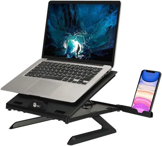 Alt view image 2 of 6 - SIIG Adjustable Riser Stand Holder for Laptop up to 17" CEMT3911S1