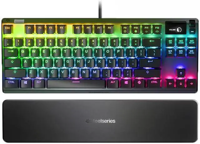 Alt view image 12 of 20 - SteelSeries Apex 7 TKL 84-Key RGB Mechanical Gaming Keyboard (Red Switch)