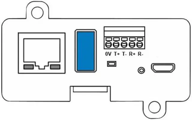Alt view image 2 of 5 - Eaton INDGW-M2 - Remote management adapter - Mini Slot