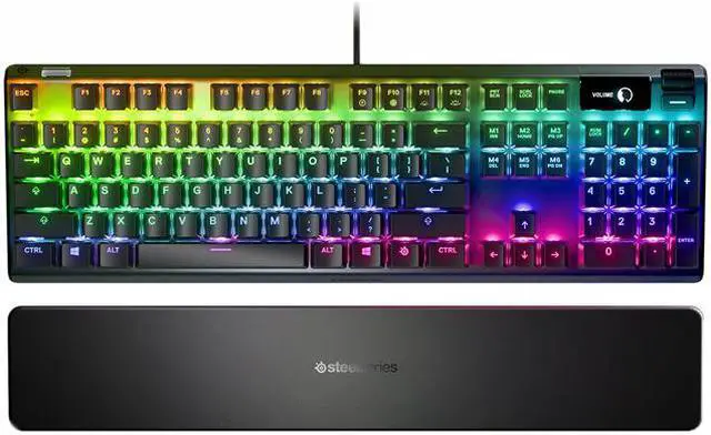 Alt view image 7 of 20 - SteelSeries Apex PRO Adjustable Mechanical Switch Gaming Keyboard 64626